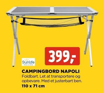 Campingbord napoli