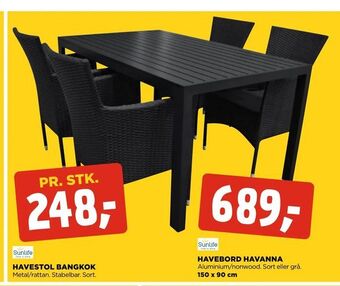 jem & fix Havebord havanna tilbud