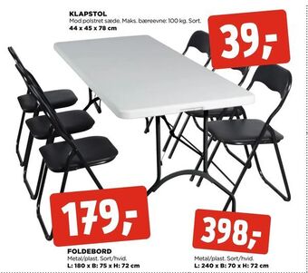 jem & fix Foldebord tilbud