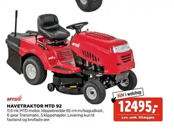 Havetraktor mtd 92