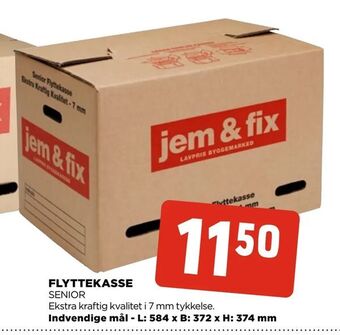 jem & fix Flyttekasse tilbud