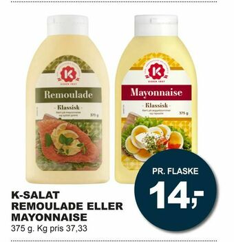 Let-Køb K-salat remoulade eller mayonnaise tilbud