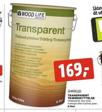 jem & fix Transparent træbeskyttelse tilbud