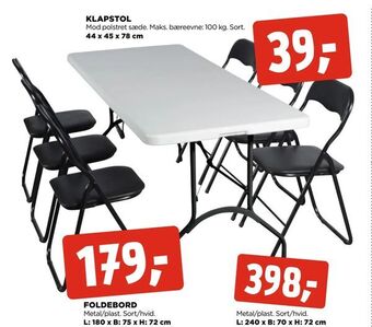 jem & fix Klapstol tilbud