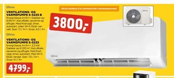 jem & fix Ventilations- og varmepumpe s-5225 b tilbud