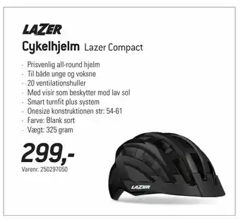 Thansen Cykelhjelm Lazer Compact tilbud