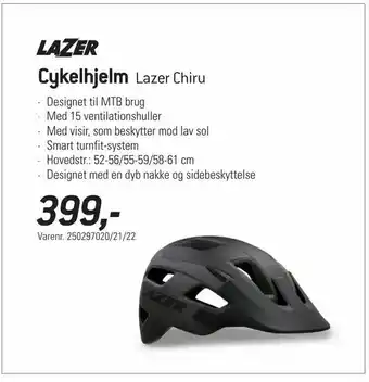 Thansen Cykelhjelm Lazer Chiru tilbud