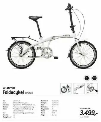 Thansen Foldecykel tilbud