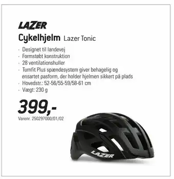 Thansen Cykelhjelm Lazer Tonic tilbud