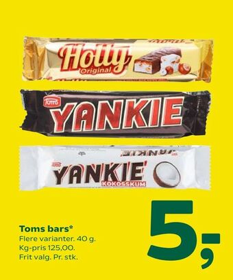 Coop 365 Toms bars tilbud