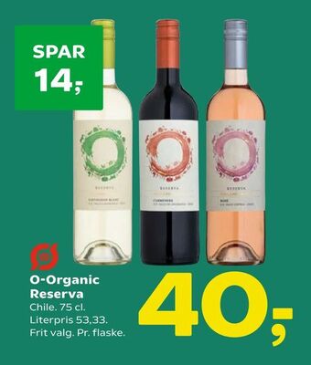 Coop 365 O-Organic Reserva tilbud