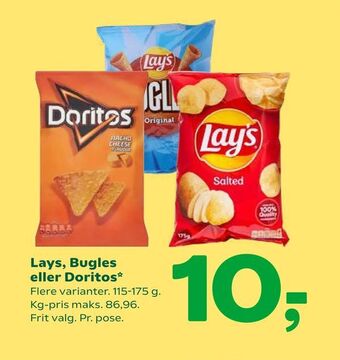 Coop 365 Lays, Bugles eller Doritos tilbud