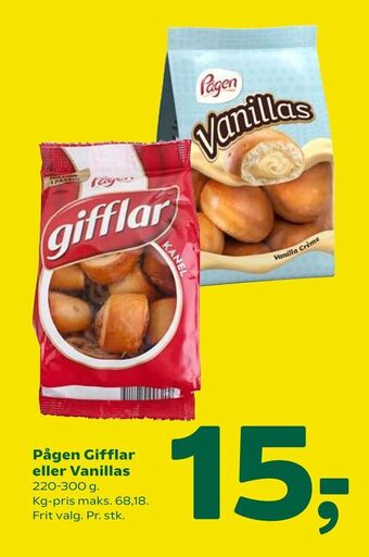 Coop 365 Pågen Gifflar eller Vanillas tilbud