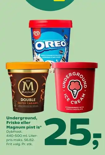 Coop 365 Underground, Frisko eller Magnum pint is tilbud