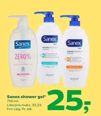 Coop 365 Sanex shower gel tilbud