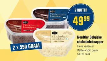 Otto Duborg Nordthy Belgiske chokoladeknapper tilbud