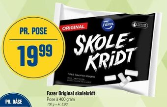 Otto Duborg Fazer Original skolekridt tilbud