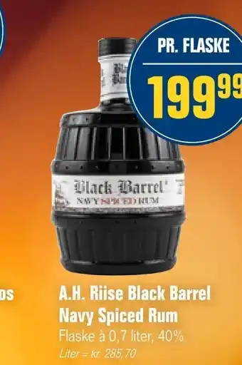 A.H. Riise Black Barrel Navy Spiced Rum