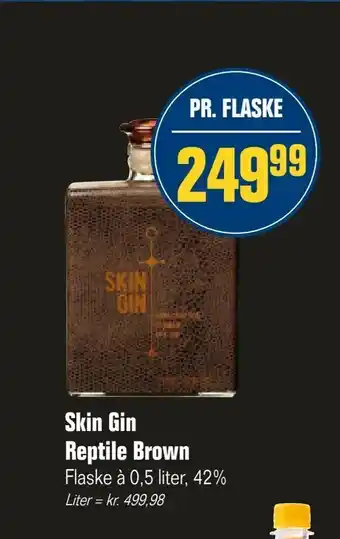 Otto Duborg Skin Gin Reptile Brown tilbud
