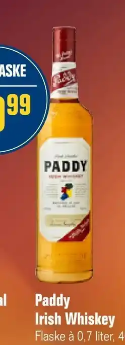 Otto Duborg Paddy Irish Whiskey tilbud