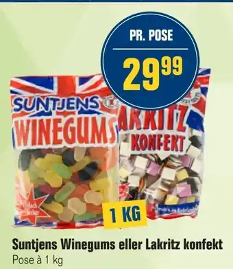 Otto Duborg Suntjens Winegums eller Lakritz konfekt tilbud