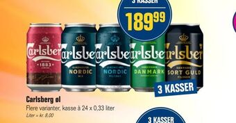 Otto Duborg Carlsberg øl tilbud
