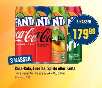 Otto Duborg Coca-Cola, FuzeTea, Sprite eller Fanta tilbud