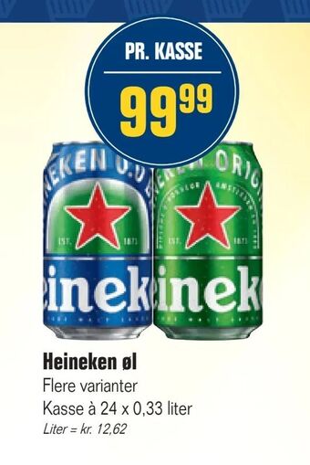 Otto Duborg Heineken øl tilbud