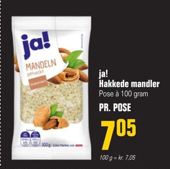 Otto Duborg Ja! hakkede mandler tilbud