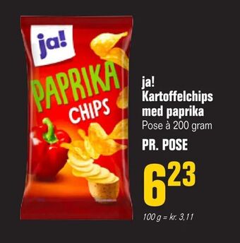 Otto Duborg ja! Kartoffelchips med paprika tilbud