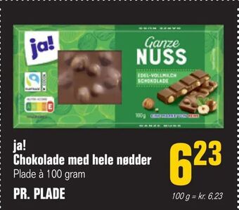 Otto Duborg ja! Chokolade med hele nødder tilbud