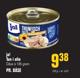 Otto Duborg ja! Tun i olie tilbud