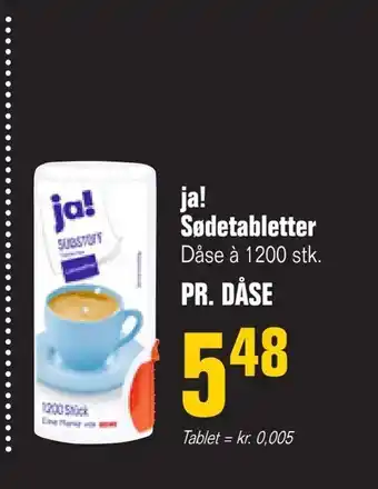 Otto Duborg ja! Sødetabletter tilbud