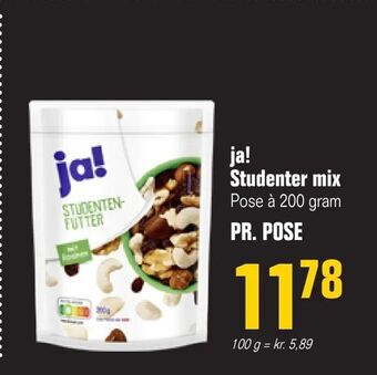 Otto Duborg Ja! studenter mix tilbud