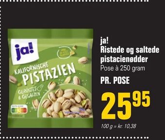 Otto Duborg ja! Ristede og saltede pistacienødder tilbud