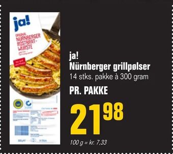 Otto Duborg Ja! nürnberger grillpølser tilbud