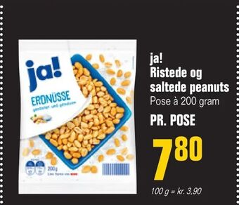 Otto Duborg ja! Ristede og saltede peanuts tilbud