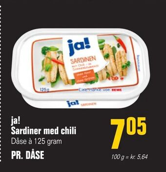 Otto Duborg ja! Sardiner med chili tilbud