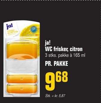 Otto Duborg ja! WC frisker, citron tilbud