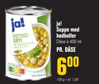 Poetzsch Padborg ja! Suppe med kødboller tilbud