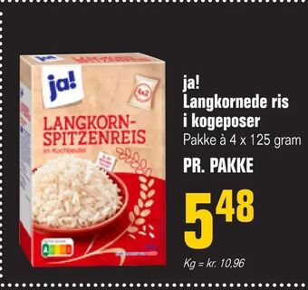 Poetzsch Padborg ja! Langkornede ris i kogeposer tilbud
