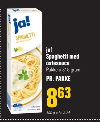 Poetzsch Padborg ja! Spaghetti med ostesauce tilbud