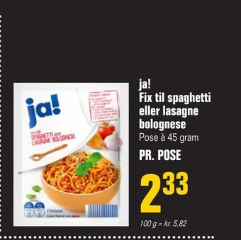 Poetzsch Padborg ja! Fix til spaghetti eller lasagne bolognese tilbud