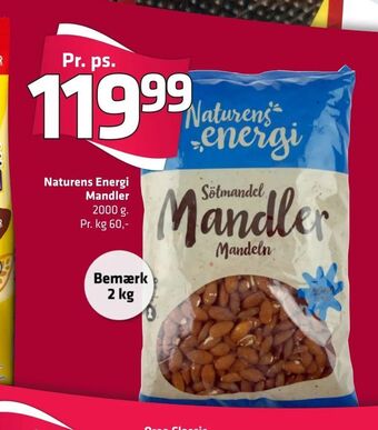 Fleggaard Naturens Energi Mandler tilbud