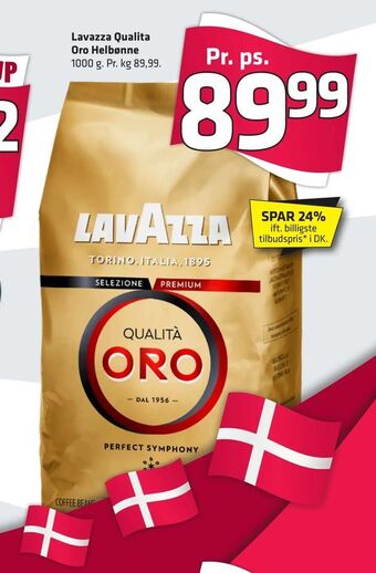 Fleggaard Lavazza Qualita Oro Helbønne tilbud