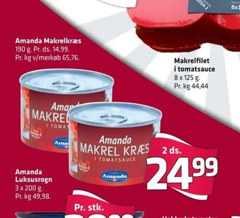Fleggaard Amanda Makrelkræs tilbud