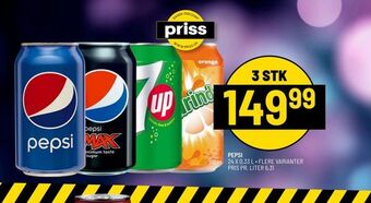 Priss Pepsi tilbud