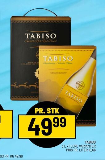 Priss Tabiso tilbud