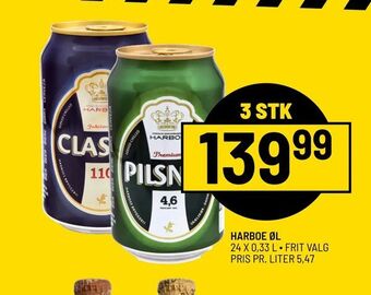 Priss Harboe øl tilbud