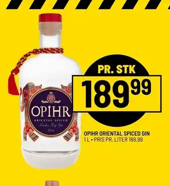 Priss Opihr oriental spiced gin tilbud